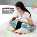 MaternEase nursing pillow supporting newborn during breastfeeding session