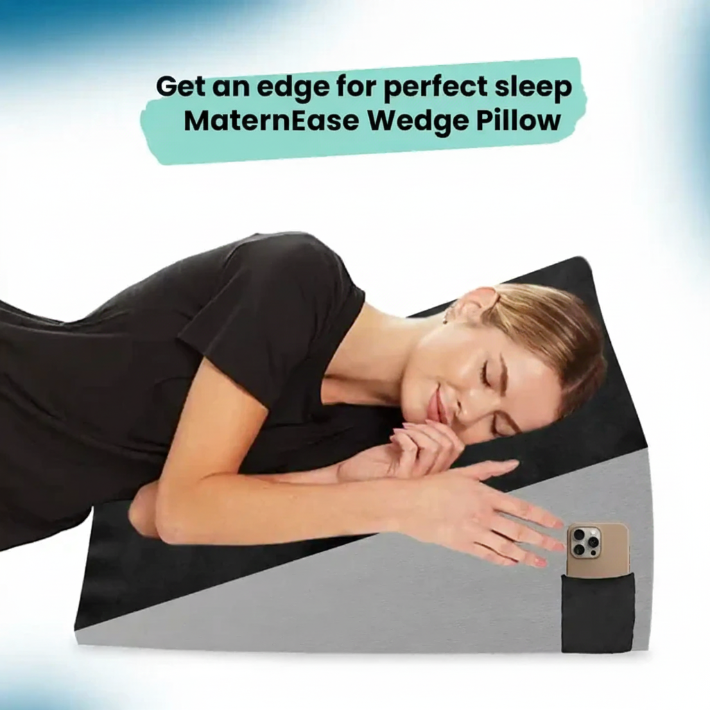 Wedge Pregnancy Pillow - Compact Belly & Back Support