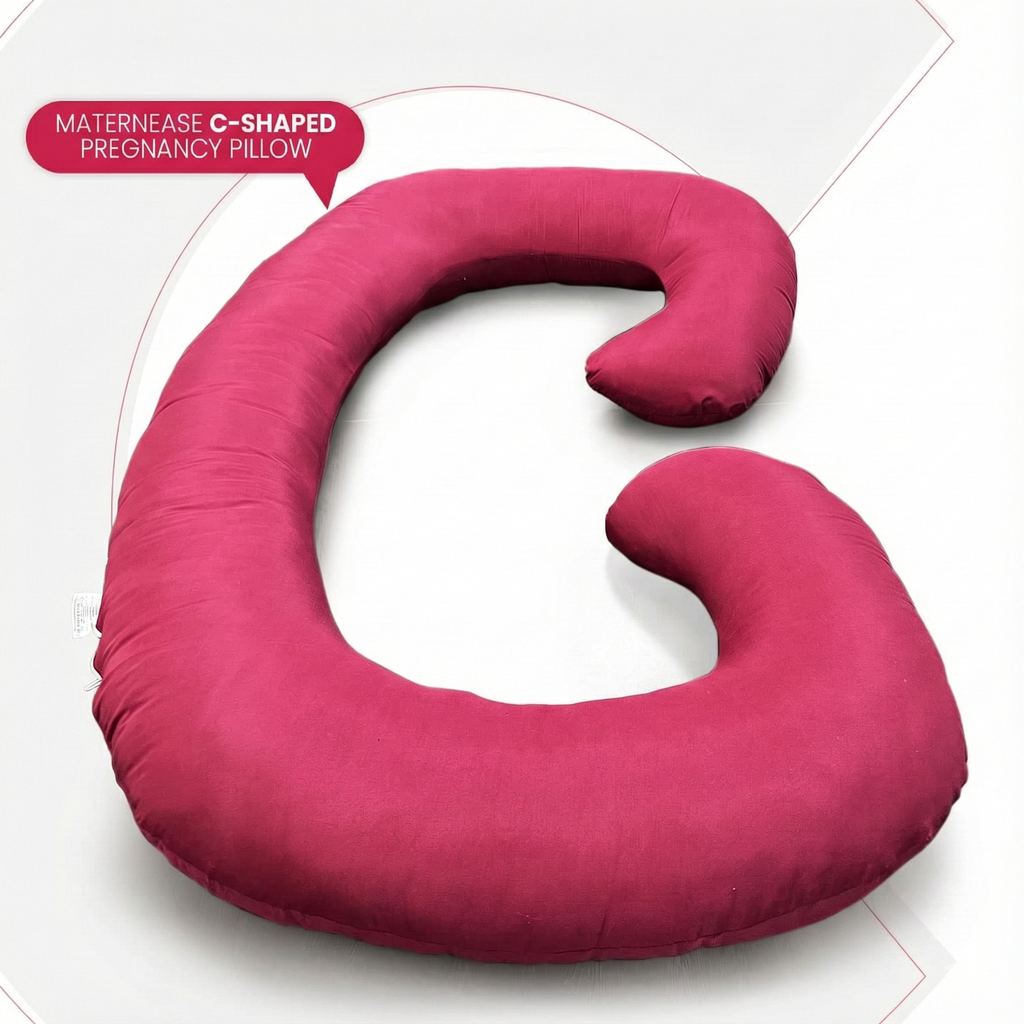 C-Shaped Pregnancy Pillow - Full Body Maternity Support Pillow