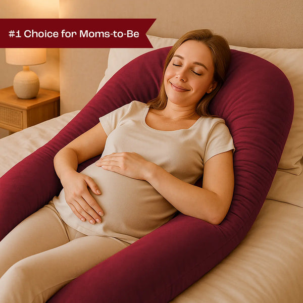MaternEase U-Shaped Maternity Pillow – Full Body Comfort Support