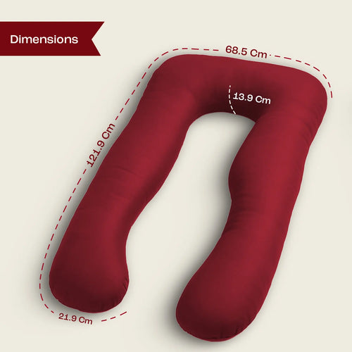 MaternEase U-Shaped Maternity Pillow – Full Body Comfort Support