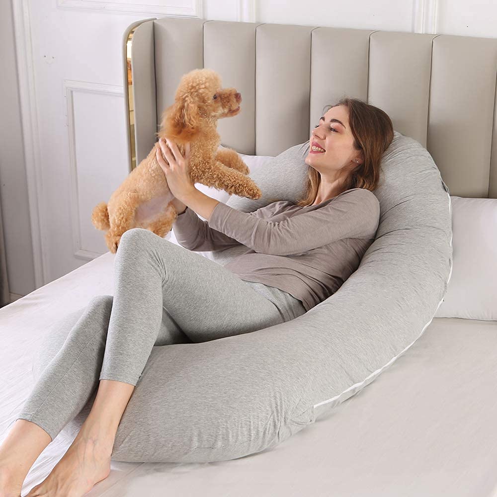C-Shaped Pregnancy Pillow - Full Body Maternity Support Pillow