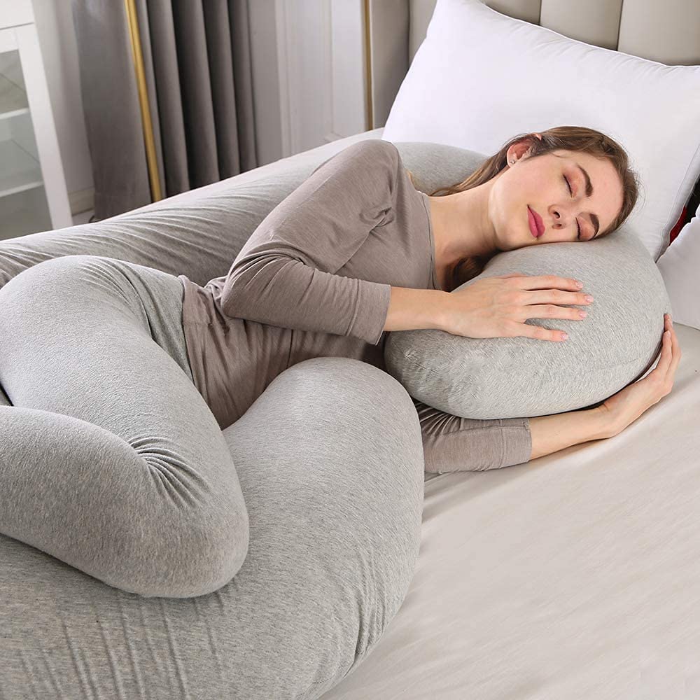 C-Shaped Pregnancy Pillow - Full Body Maternity Support Pillow
