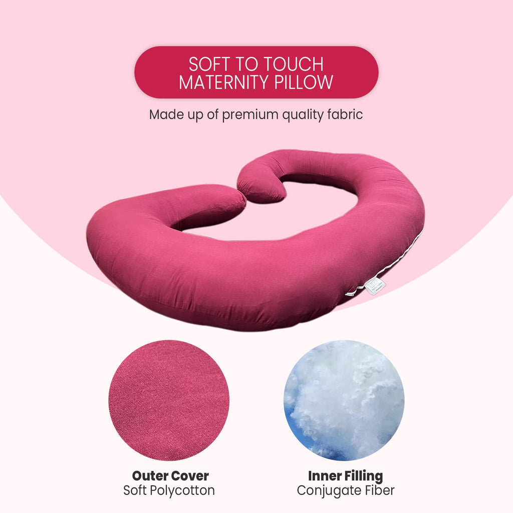 C-Shaped Pregnancy Pillow - Full Body Maternity Support Pillow