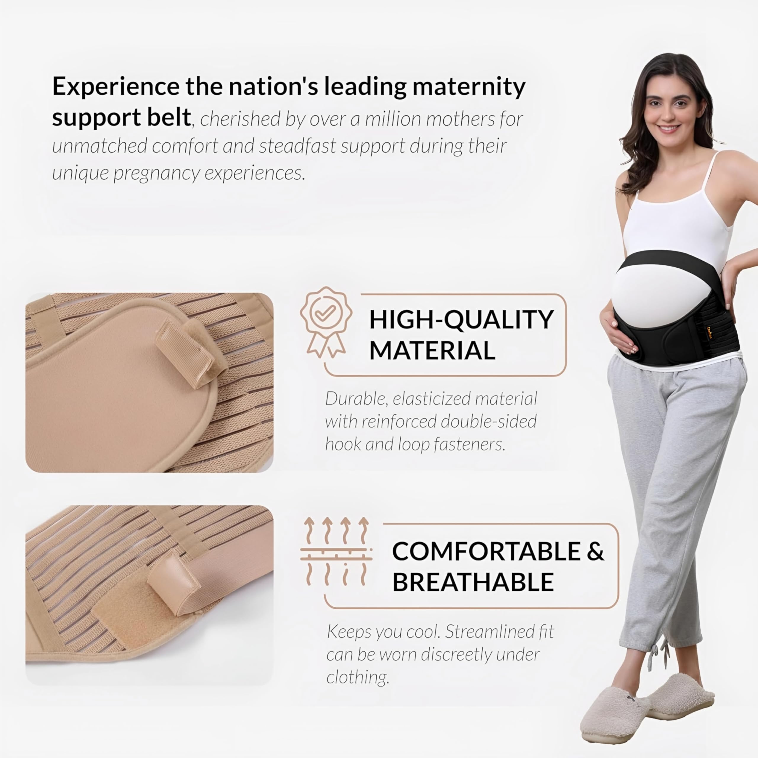 Maternity Support Belt - Pregnancy Belly & Back Support Band