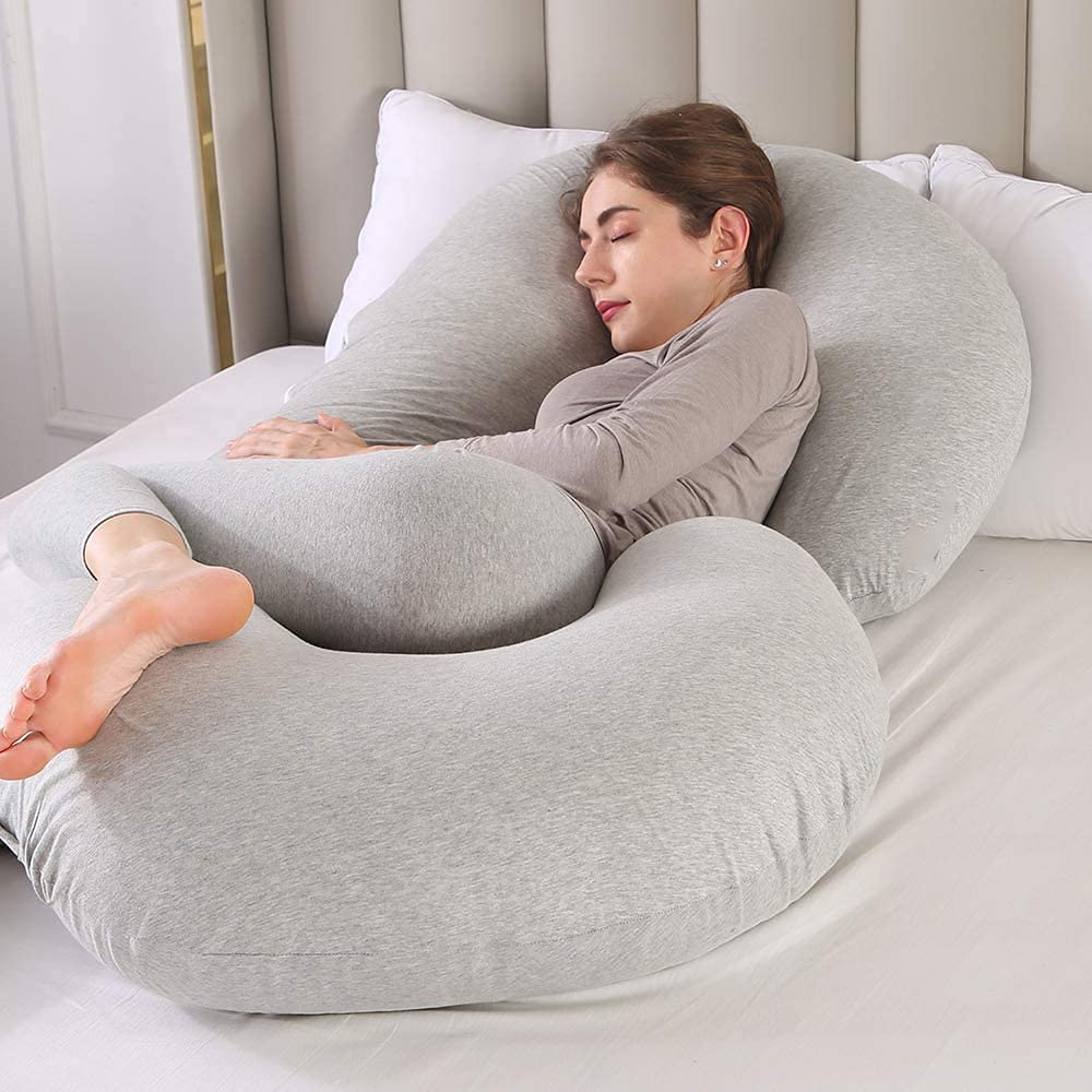 C-Shaped Pregnancy Pillow - Full Body Maternity Support Pillow