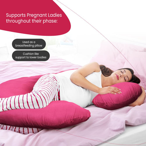 MaternEase C-Shaped Maternity Pillow – Cozy Support Cushion