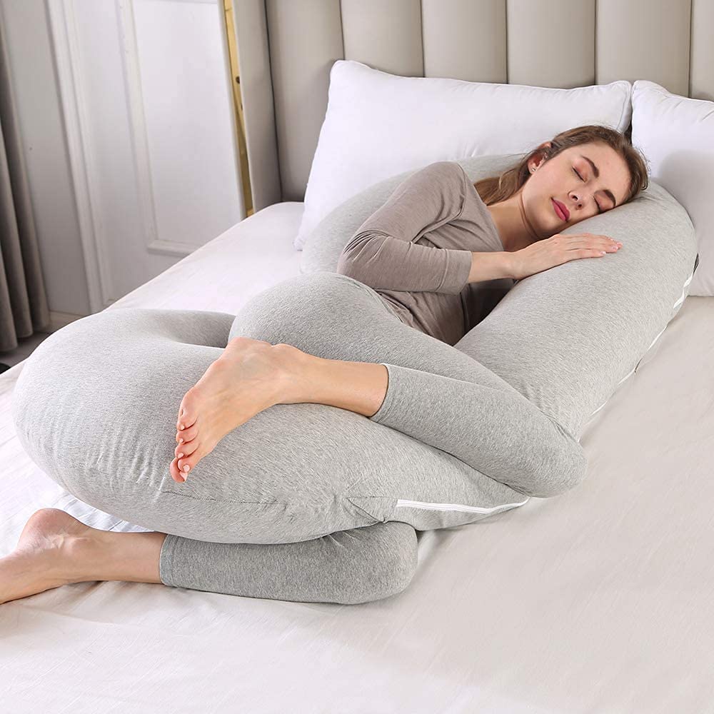 C-Shaped Pregnancy Pillow - Full Body Maternity Support Pillow